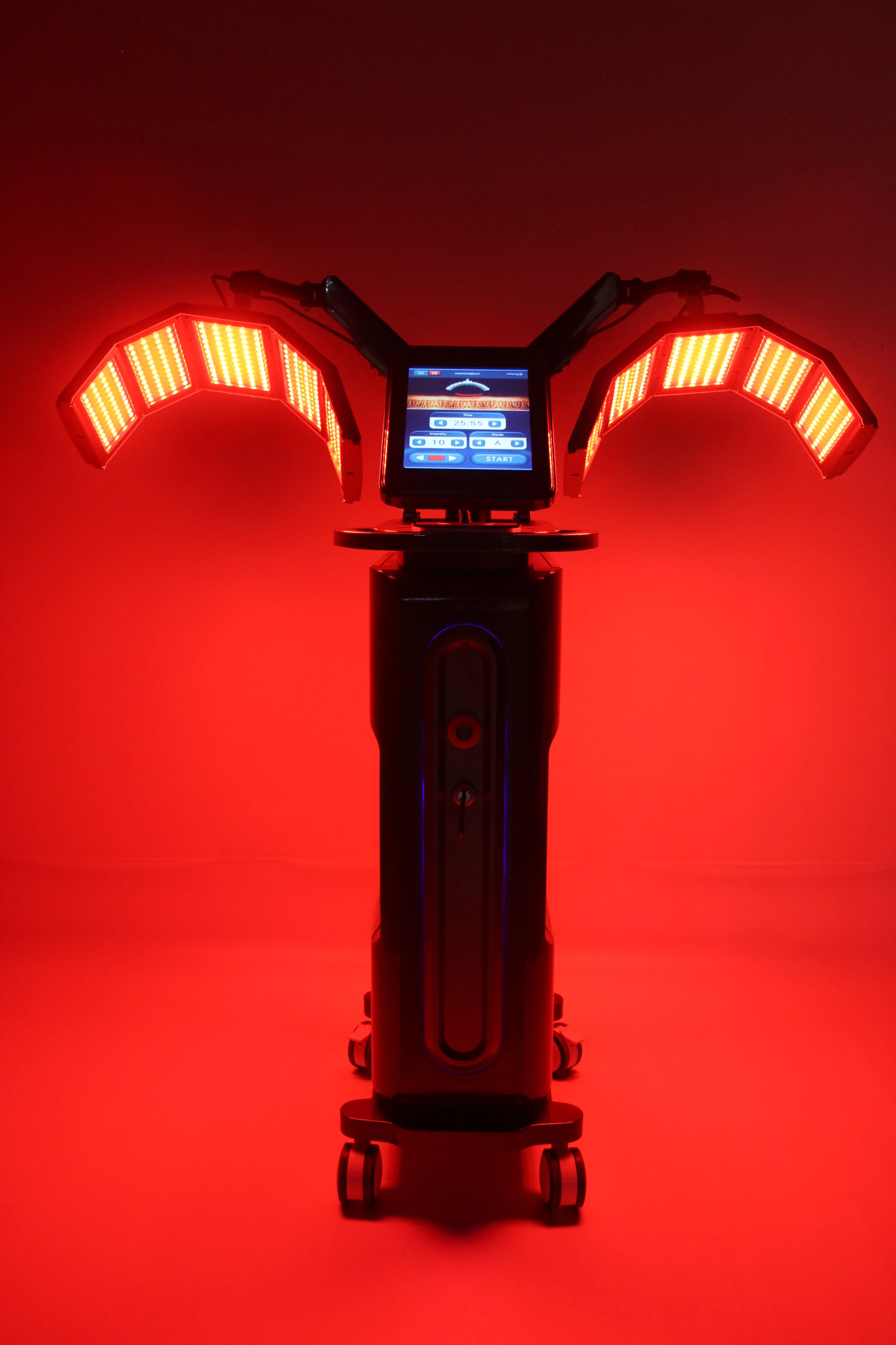 Red light therapy device with LED panels and a touch screen. - HUIMAIN