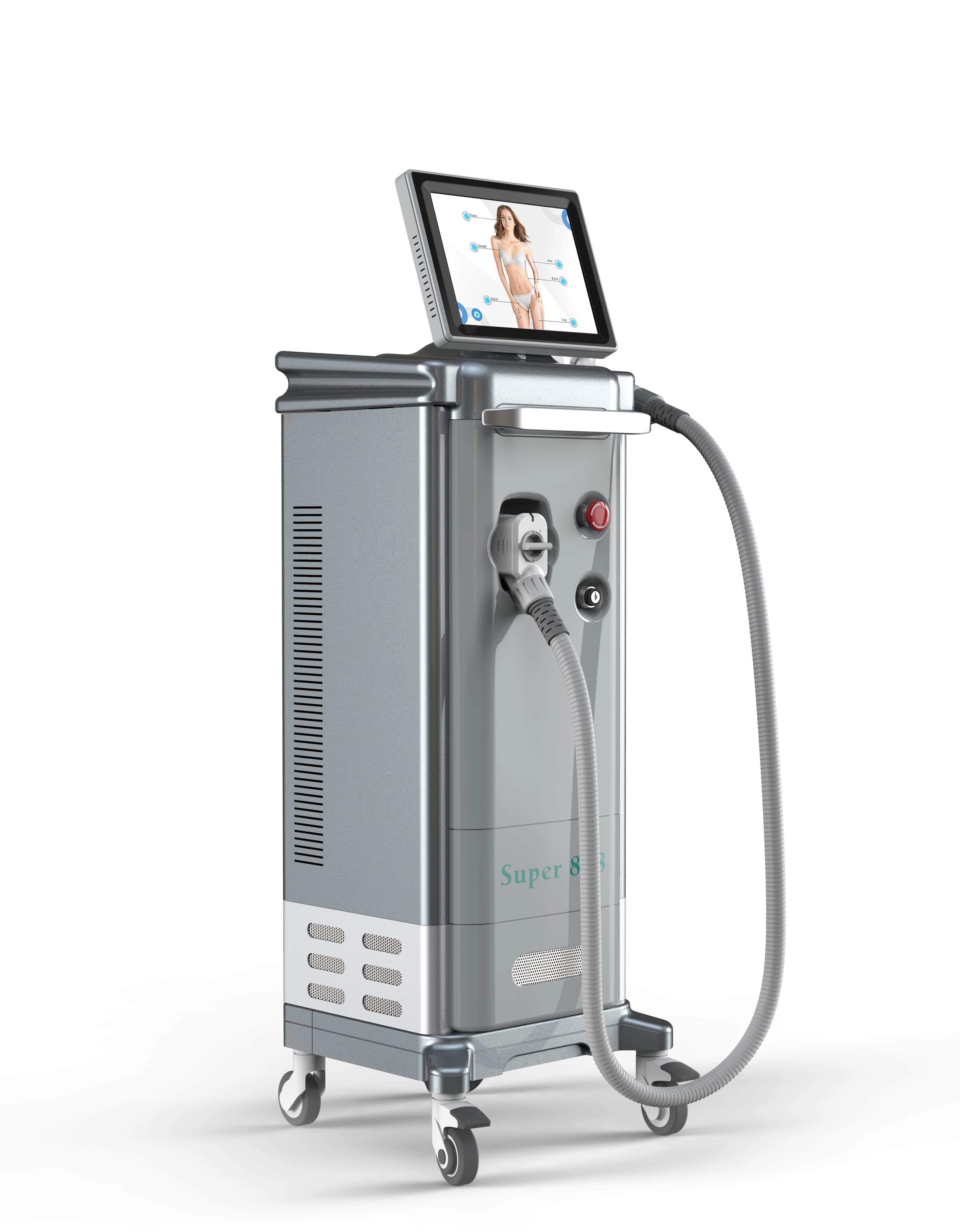 Super 8 3 Aesthetic Laser Machine for Hair Removal and Skin Treatments. - HUIMAIN
