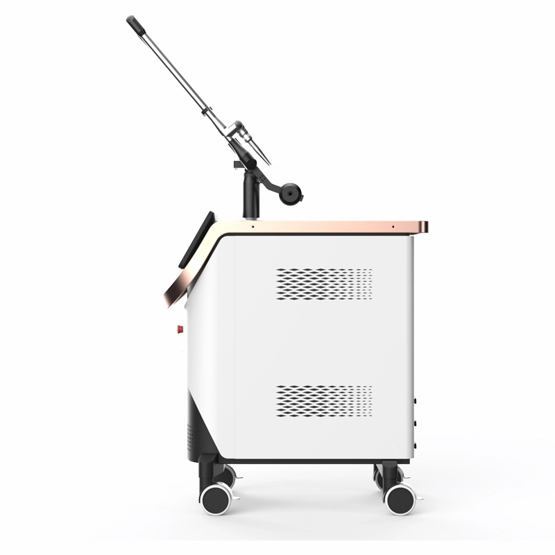 Vista lateral de una máquina láser cosmética portátil. - HUIMAIN