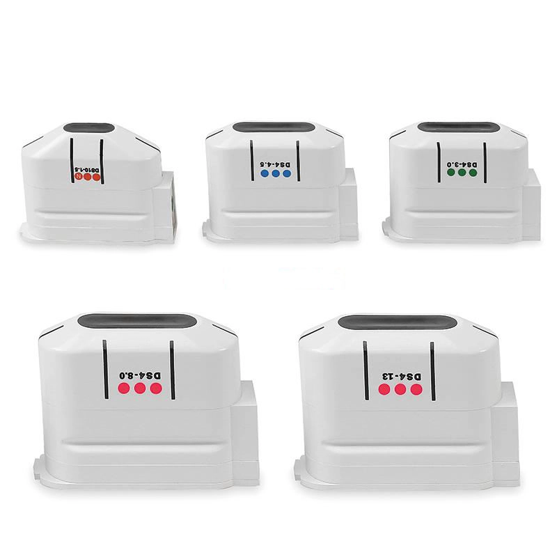 HIFU machine transducer cartridges with various depths for skin tightening and lifting. - HUIMAIN