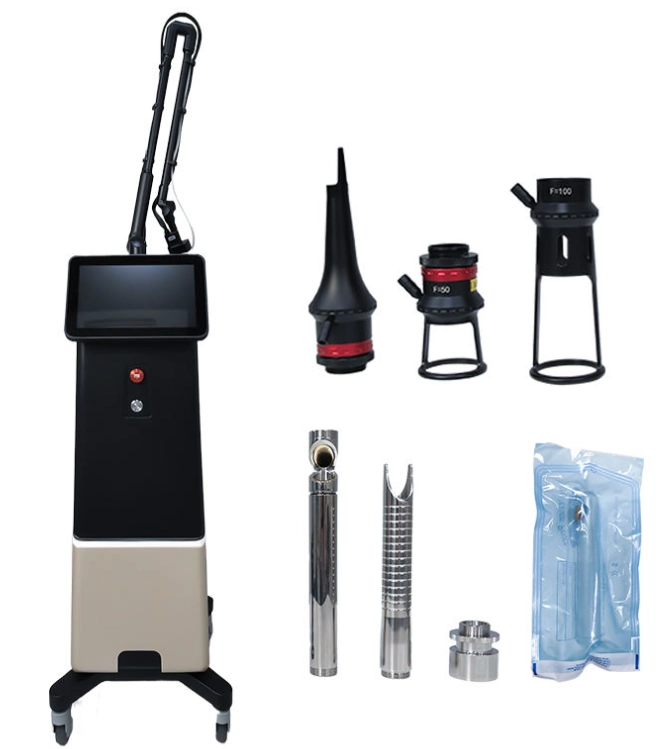 Fractional CO2 Laser Machine with Various Attachments. - HUIMAIN