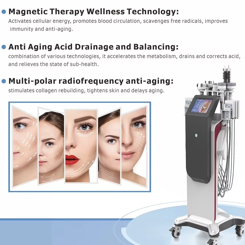 6-in-1 cavitation vacuum machine for skin lifting and body slimming treatments. - HUIMAIN