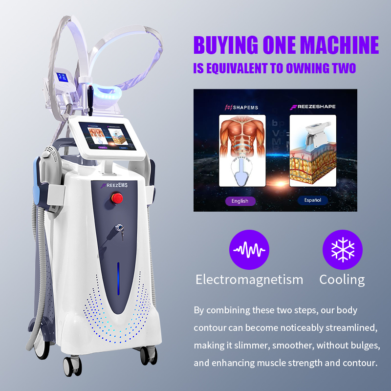 3 ems+cryo machine for body contouring