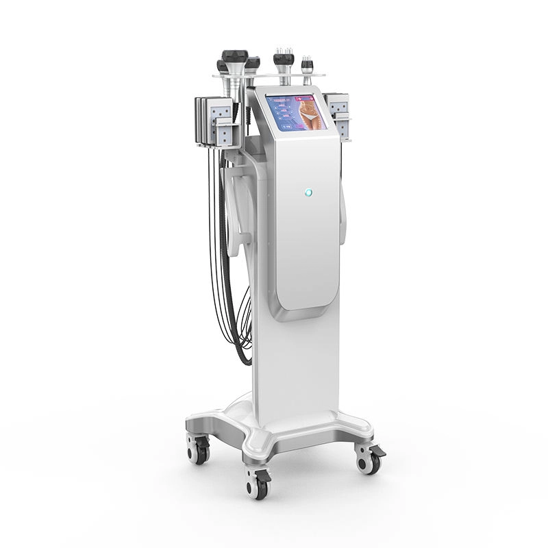 White 10 in 1 cavitation vacuum machine on wheels. - HUIMAIN