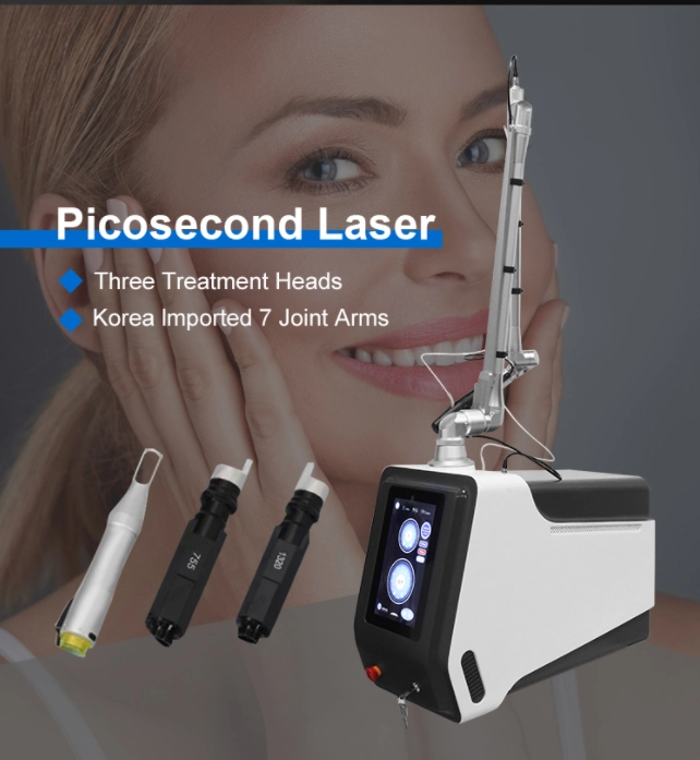Picosecond Laser Machine with Three Treatment Heads and a Korea Imported 7 Joint Arm System for Skincare. - HUIMAIN
