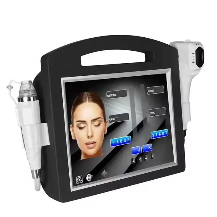Professional skin rejuvenation machine with display and handpieces. - HUIMAIN