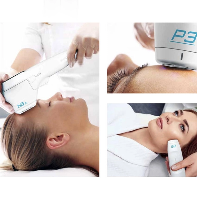 Woman receiving P3 laser facial treatment. - HUIMAIN