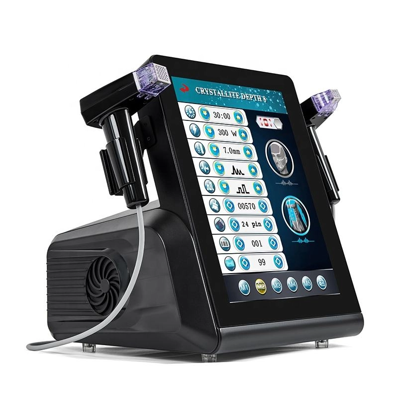 Crystallite Depth 8 skin treatment device with touchscreen controls. - HUIMAIN