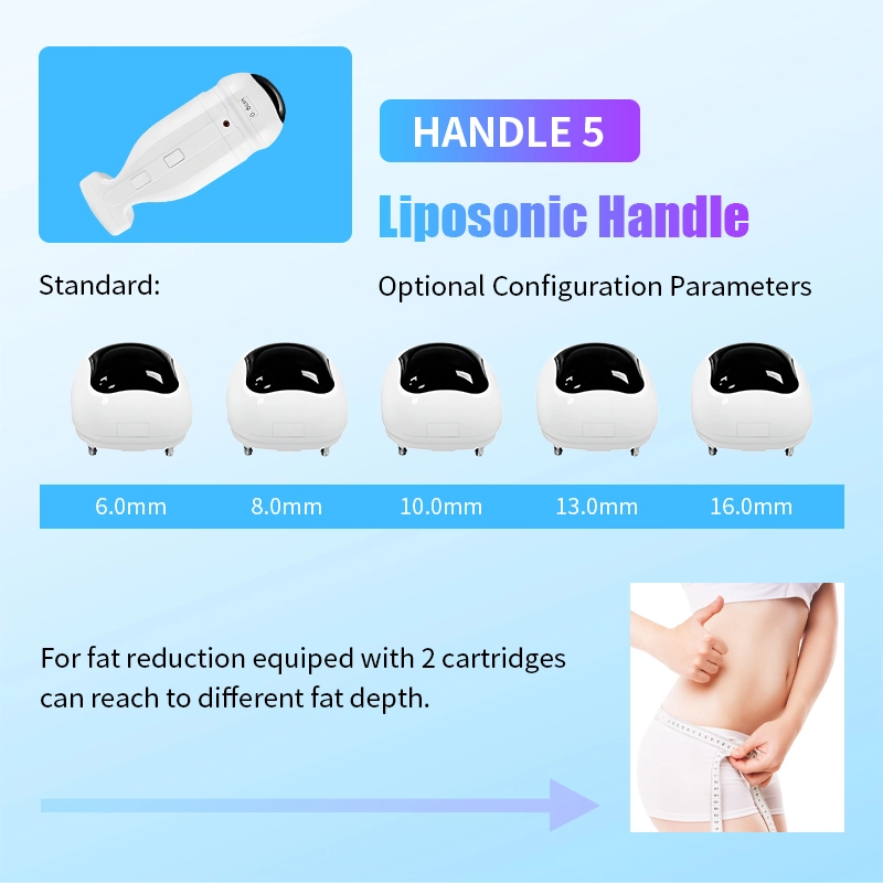 Mango Liposónico 5 con parámetros de configuración opcionales y beneficios de reducción de grasa. - HUIMAIN