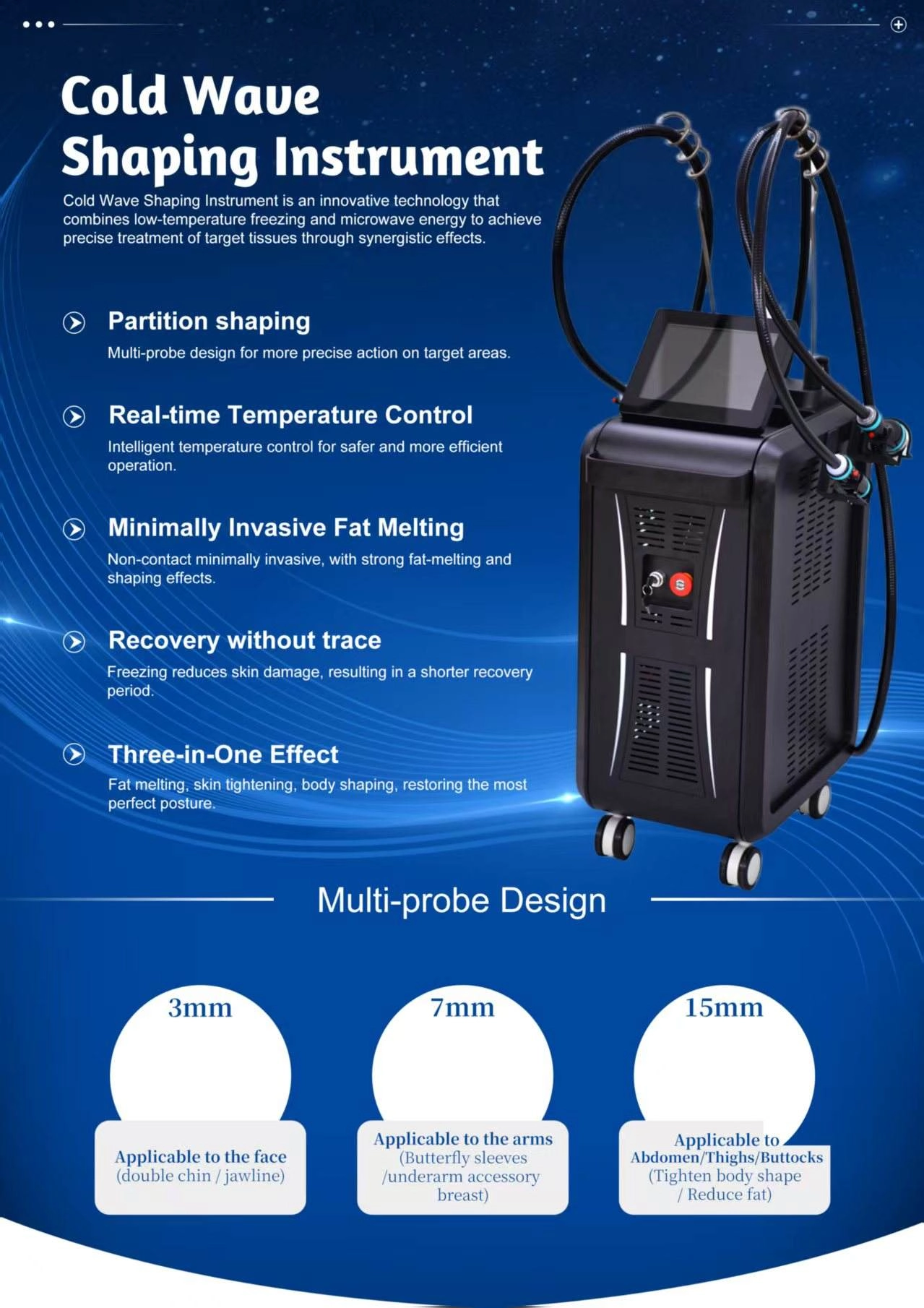 Cold Wave Shaping Instrument for Fat Reduction and Body Contouring. - HUIMAIN
