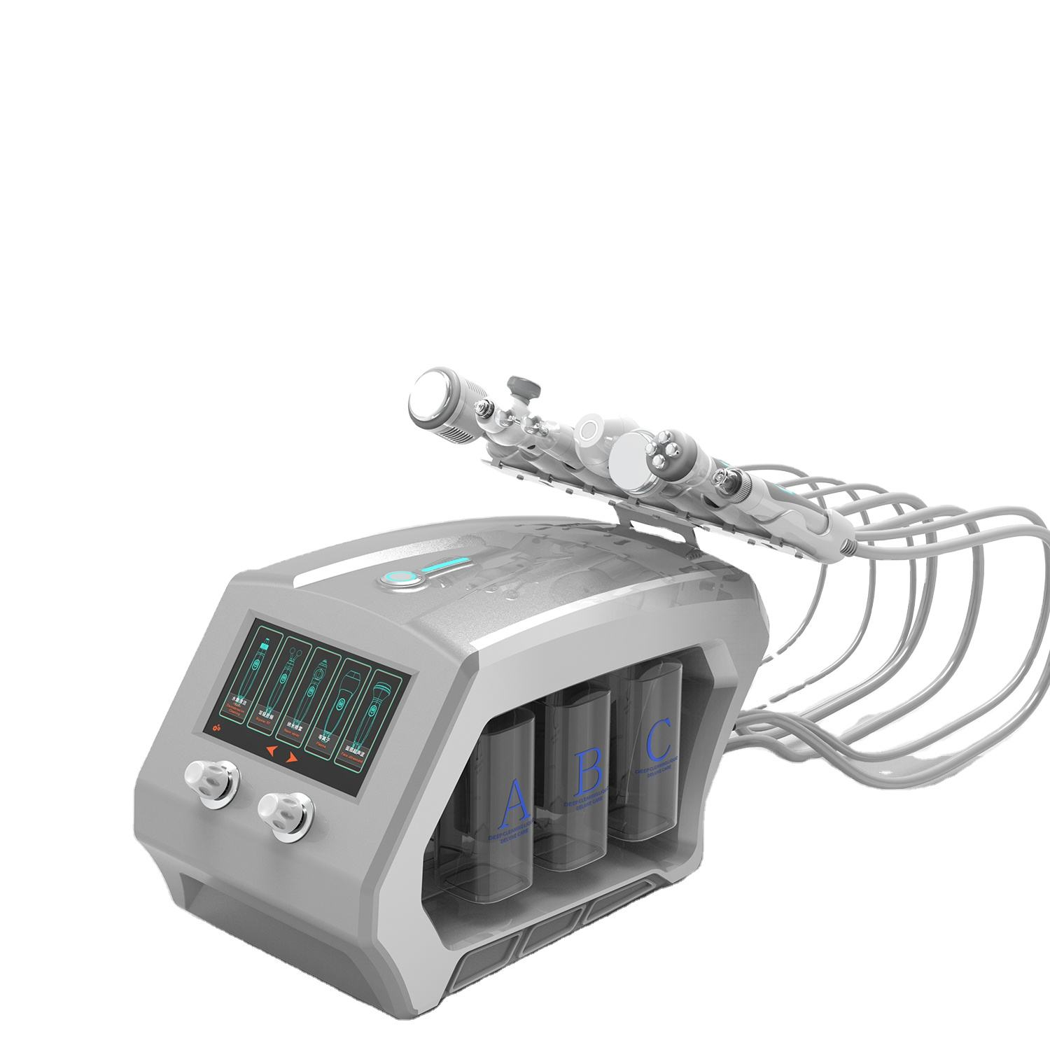 Image of a 7 in 1 Hydra Water Oxygen Hydrafacial Machine.