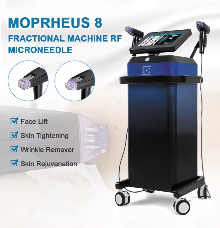Máquina de microagujas RF fraccional Morpheus 8 para estiramientos faciales, reafirmación de la piel, eliminación de arrugas y rejuvenecimiento de la piel.