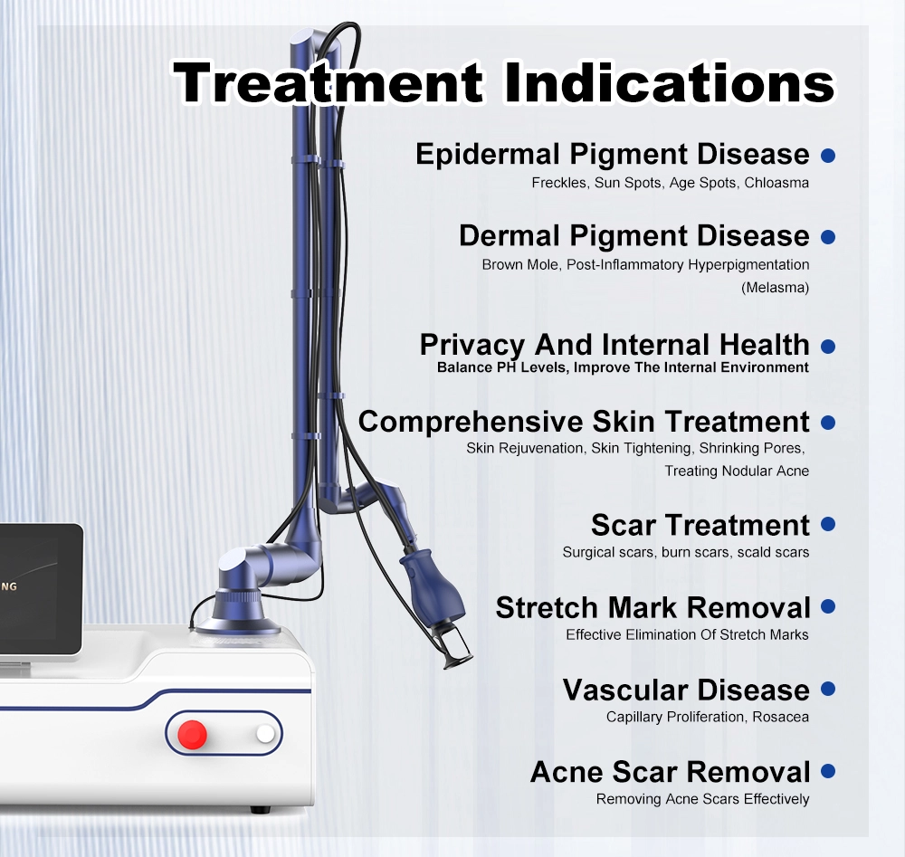 Laser treatment machine and its indications for various skin conditions. - HUIMAIN