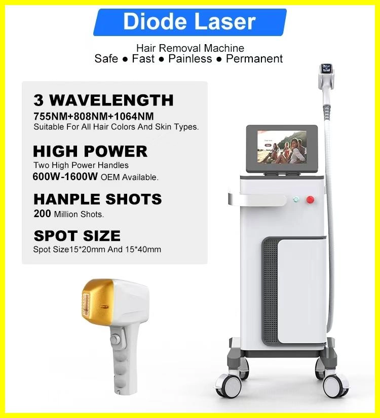 Diode laser hair removal machine with specifications. - HUIMAIN
