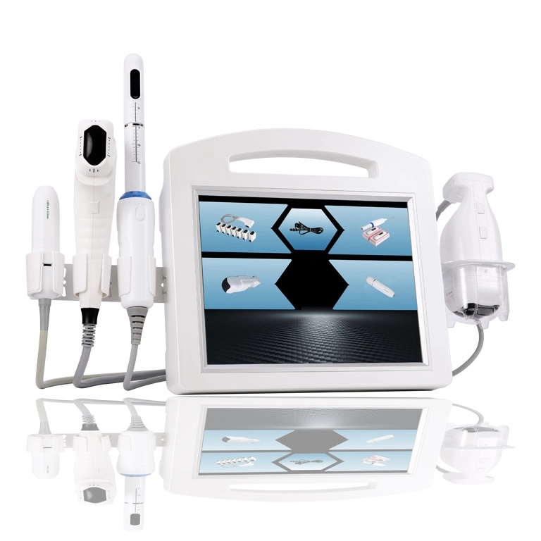 Professional skin treatment machine with multiple attachments and display screen. - HUIMAIN