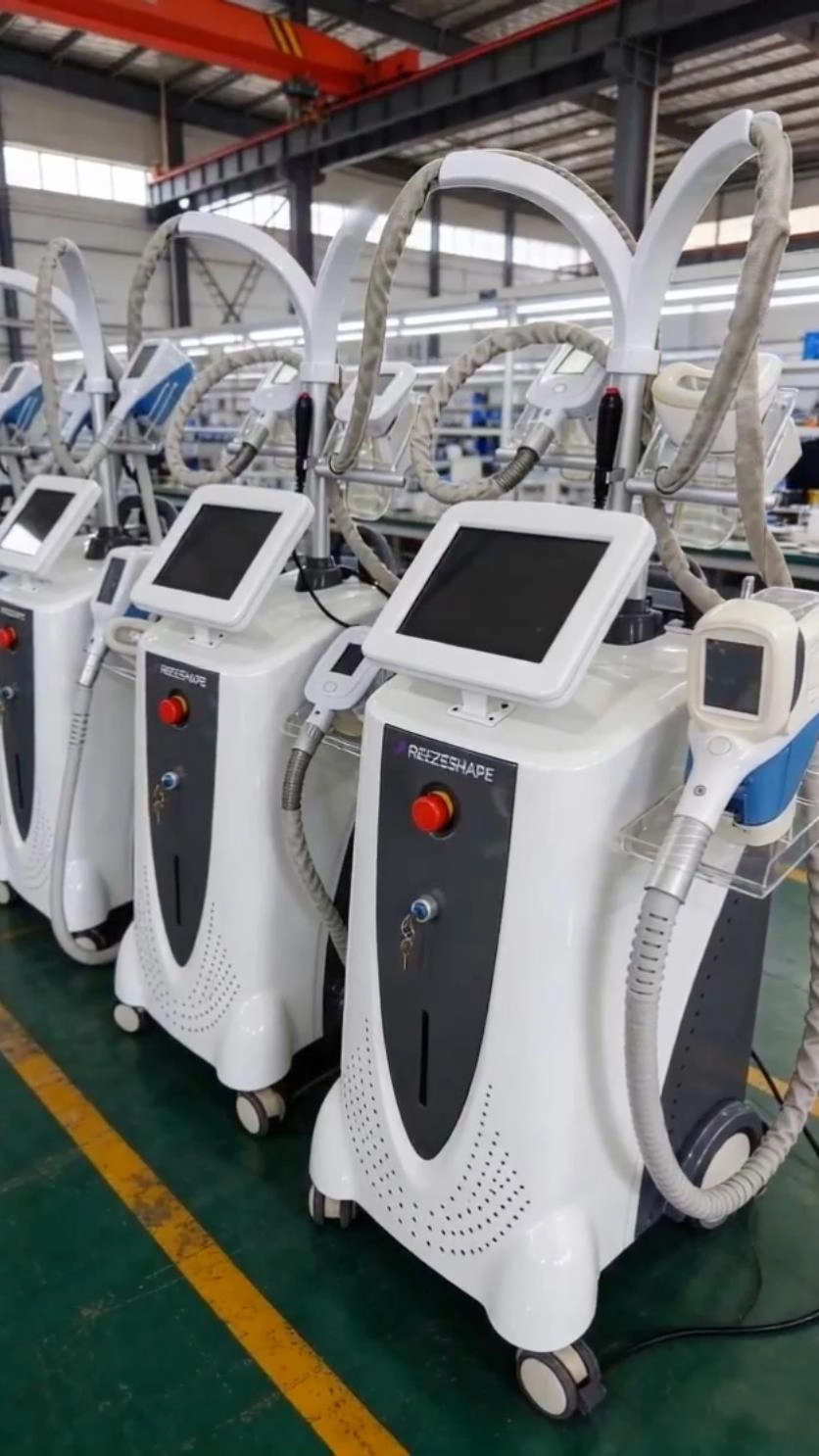 Dentro de la fábrica: Máquinas avanzadas de criolipólisis 360 EMS para esculpir - HUIMAIN