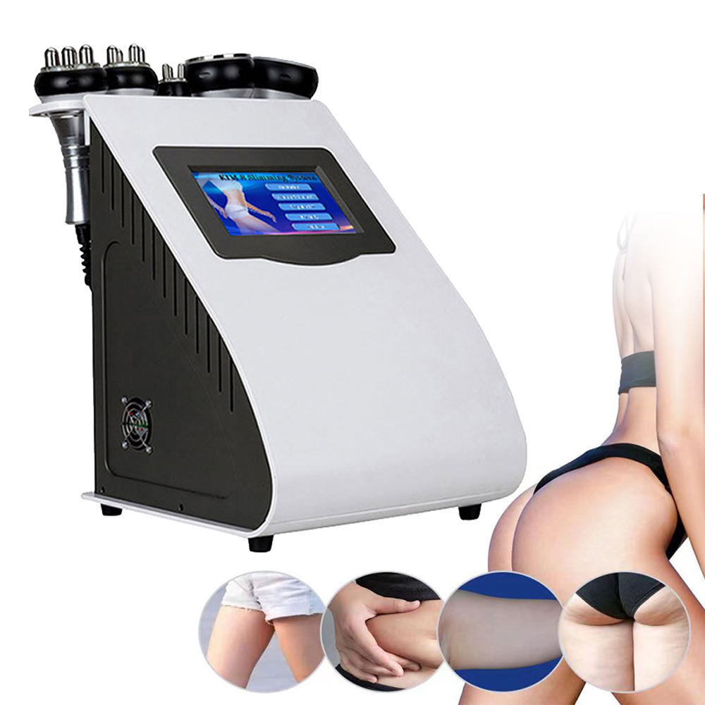 Image of a 5-in-1 cavitation vacuum machine for body sculpting and skin tightening.
