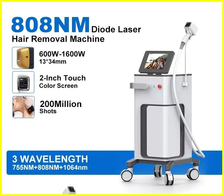 808NM Diode Laser Hair Removal Machine with specifications and features. - HUIMAIN