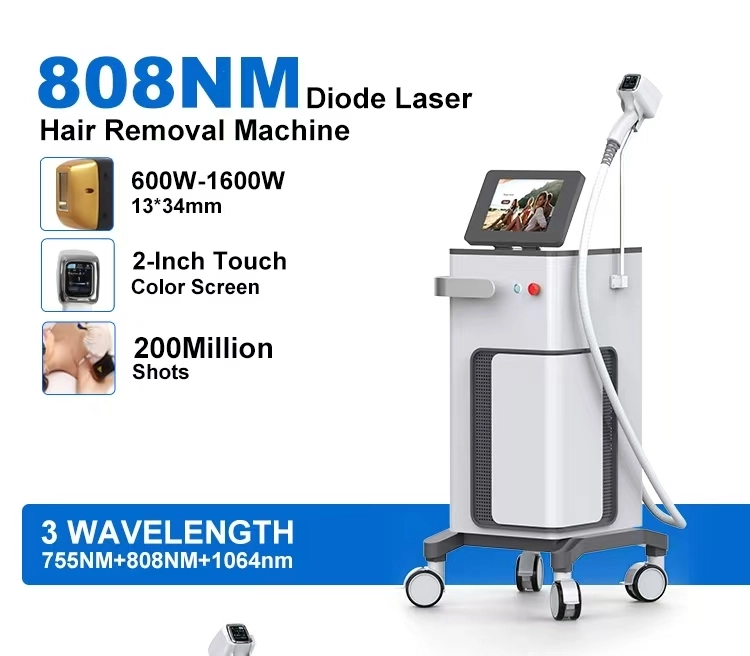808NM Diode Laser Hair Removal Machine with specifications and features. - HUIMAIN