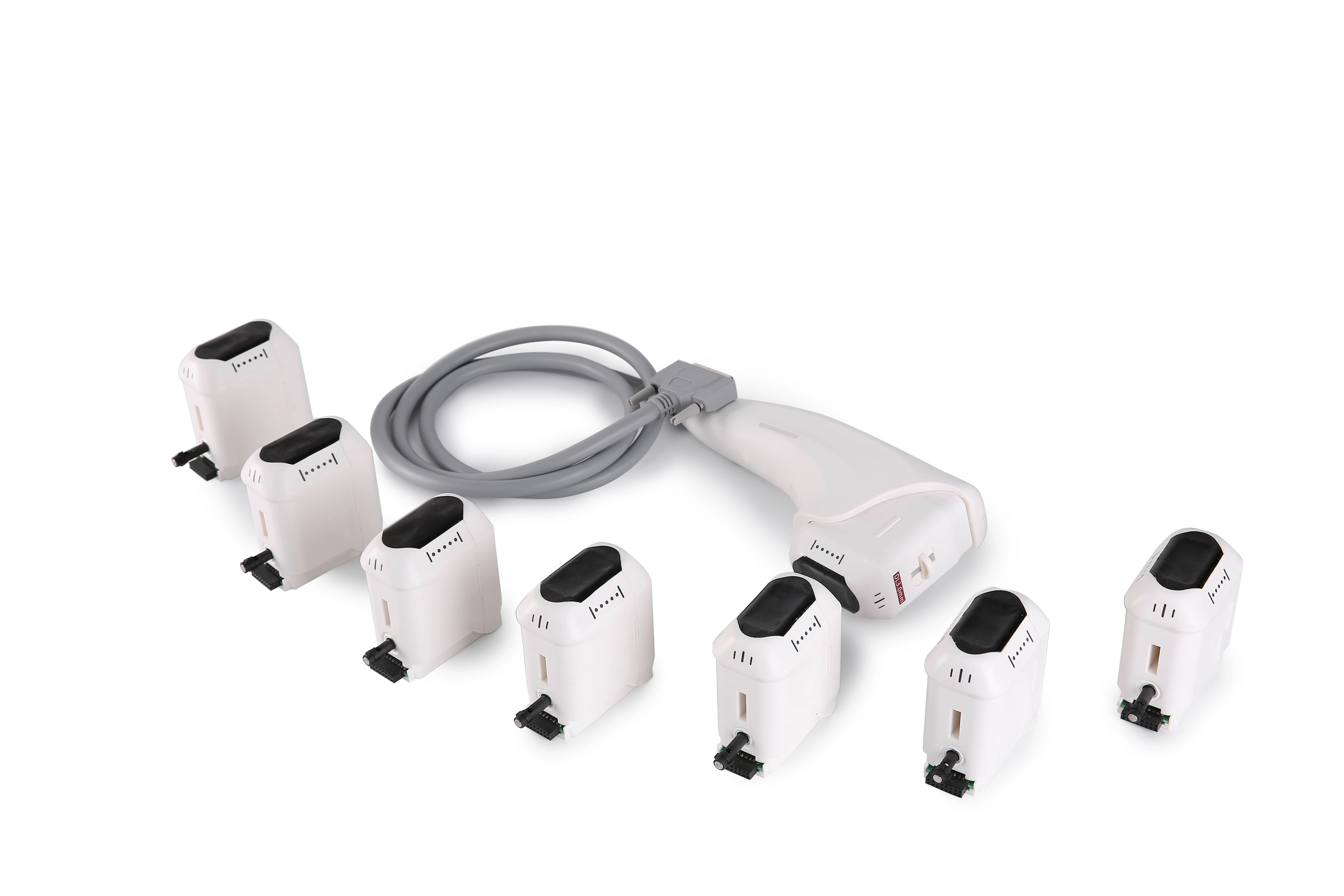 HIFU (High-Intensity Focused Ultrasound) machine cartridges and handpiece. - HUIMAIN