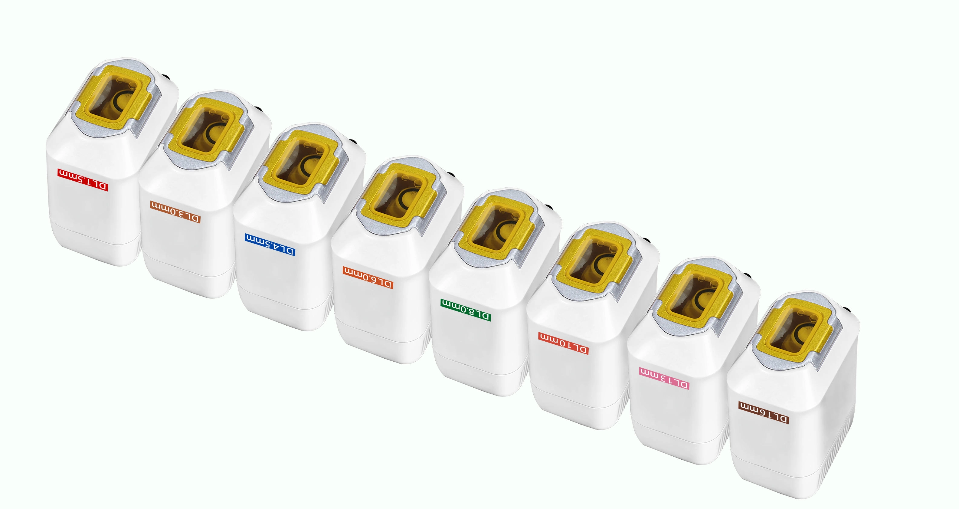 4-in-1 Cryo HIFU cartridges with varying depths for targeted treatments. - HUIMAIN