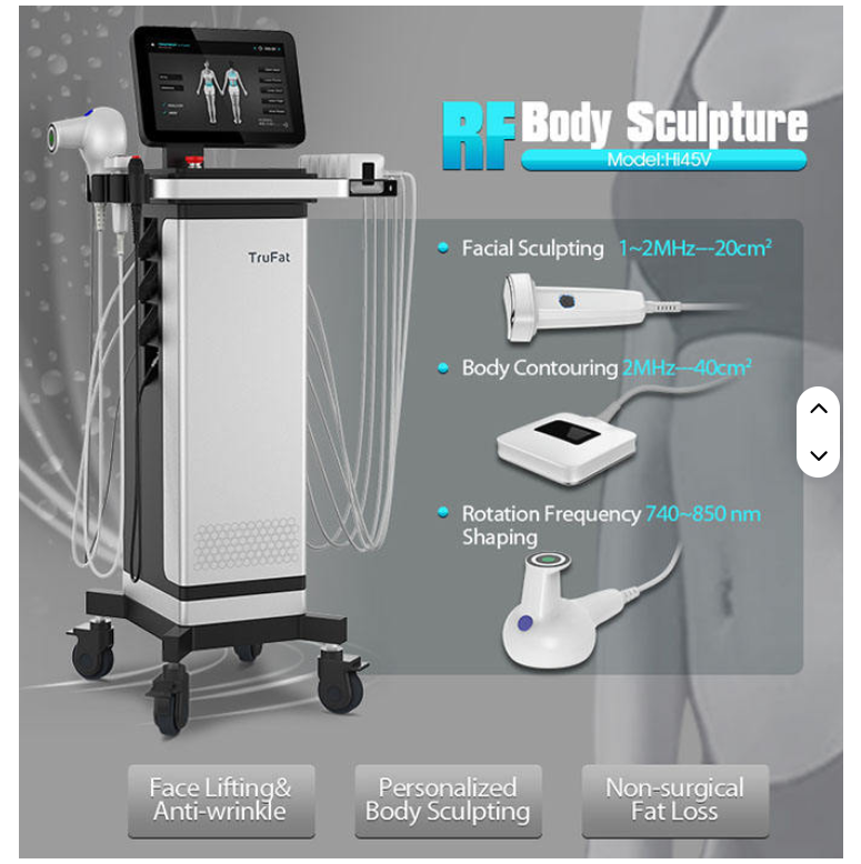 Advanced TruFat body shaping device with touchscreen control