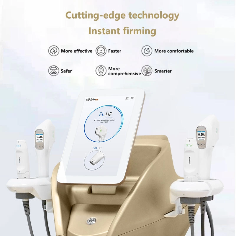 Double-S HIFU Skin Tightening Machine with Touchscreen and Handpieces. - HUIMAIN