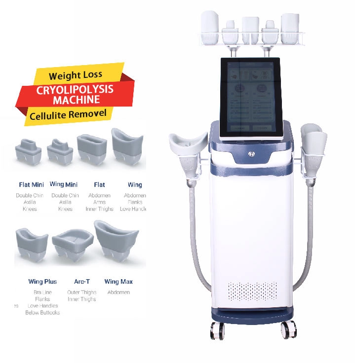 Cryolipolysis machine for weight loss and cellulite removal with various applicators. - HUIMAIN