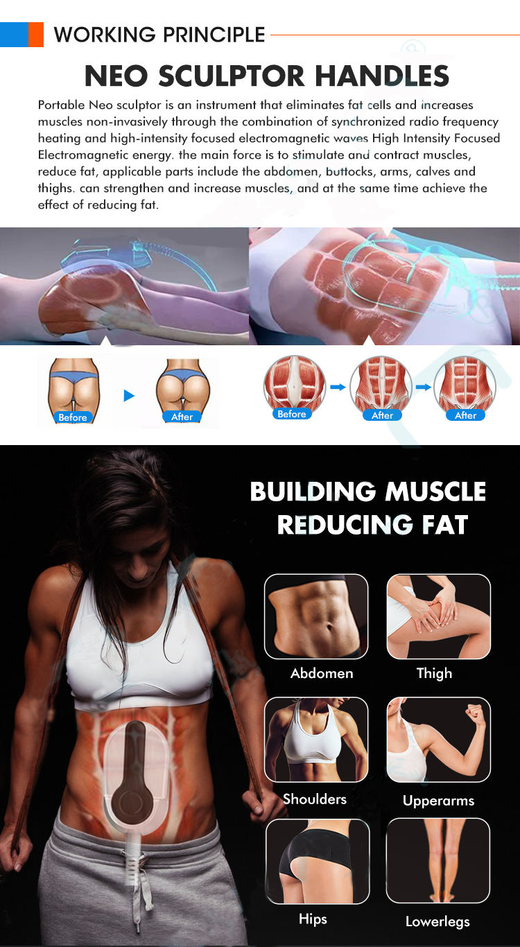 Beauty salon EMS RF body toning and firming equipment