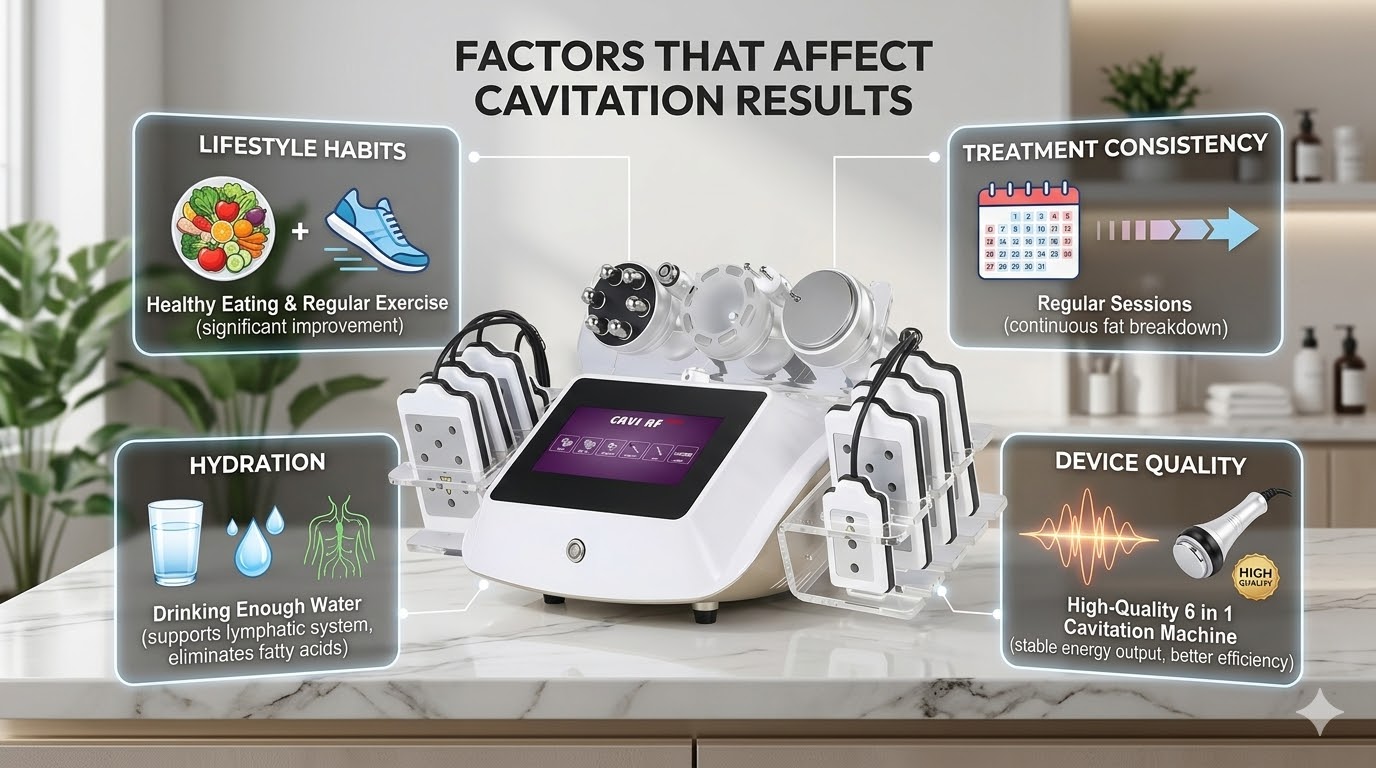Máquina de cavitación: factores que afectan los resultados