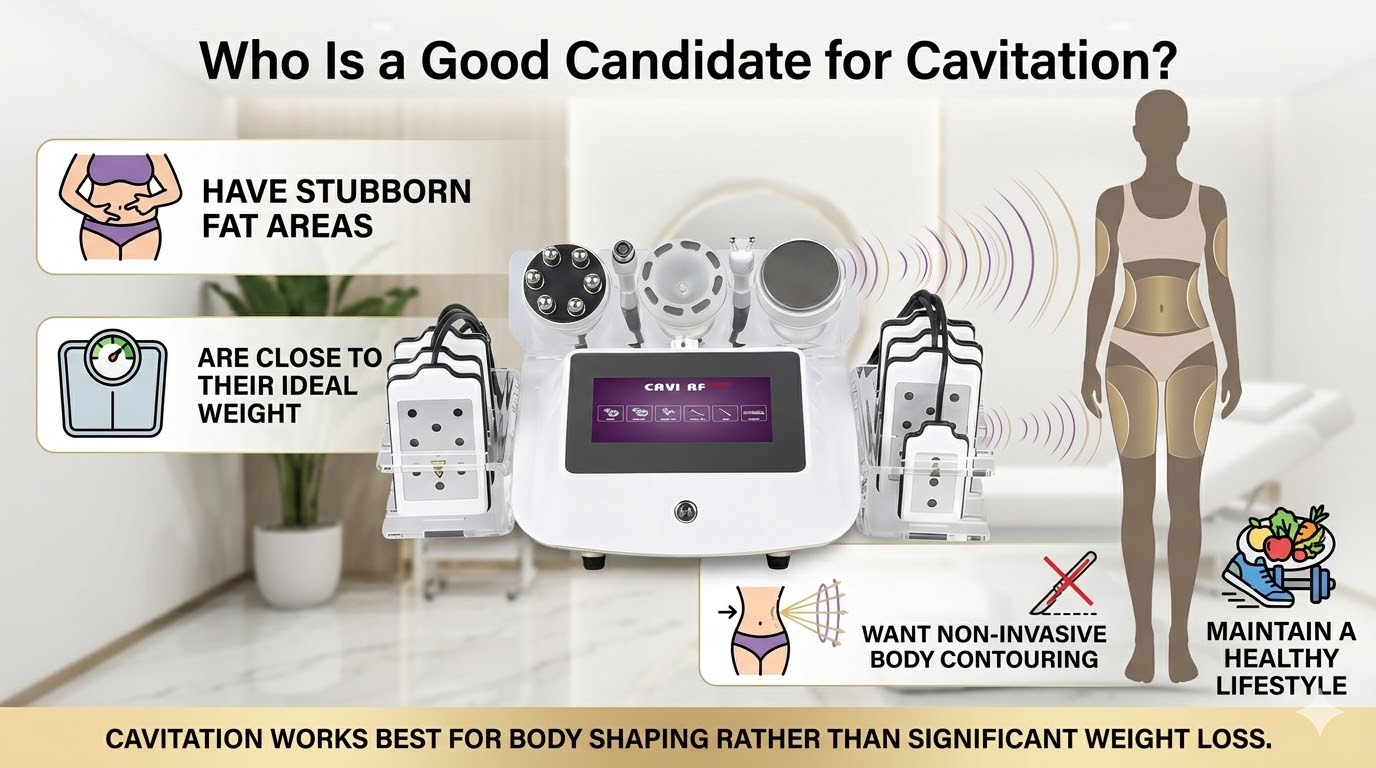 Máquina de cavitación: ¿Quién es un buen candidato para la cavitación?