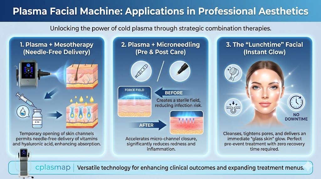 Cold Plasma Facial Machine Applications in Professional Aesthetics Cold Plasma Facial Machine Applications in Professional Aesthetics