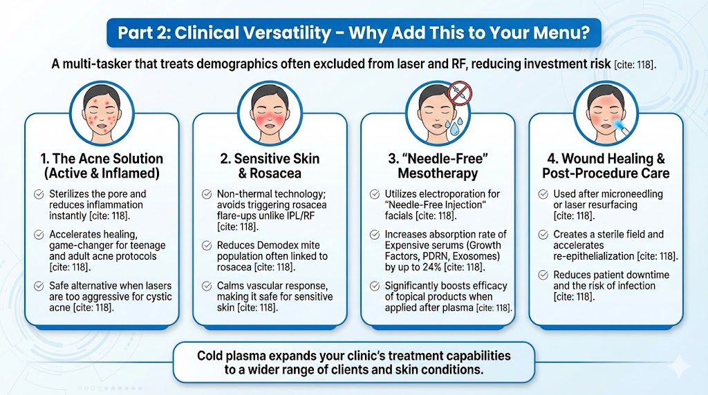 Cold Plasma Machine Clinical Versatility  Why Add This to Your Menu
