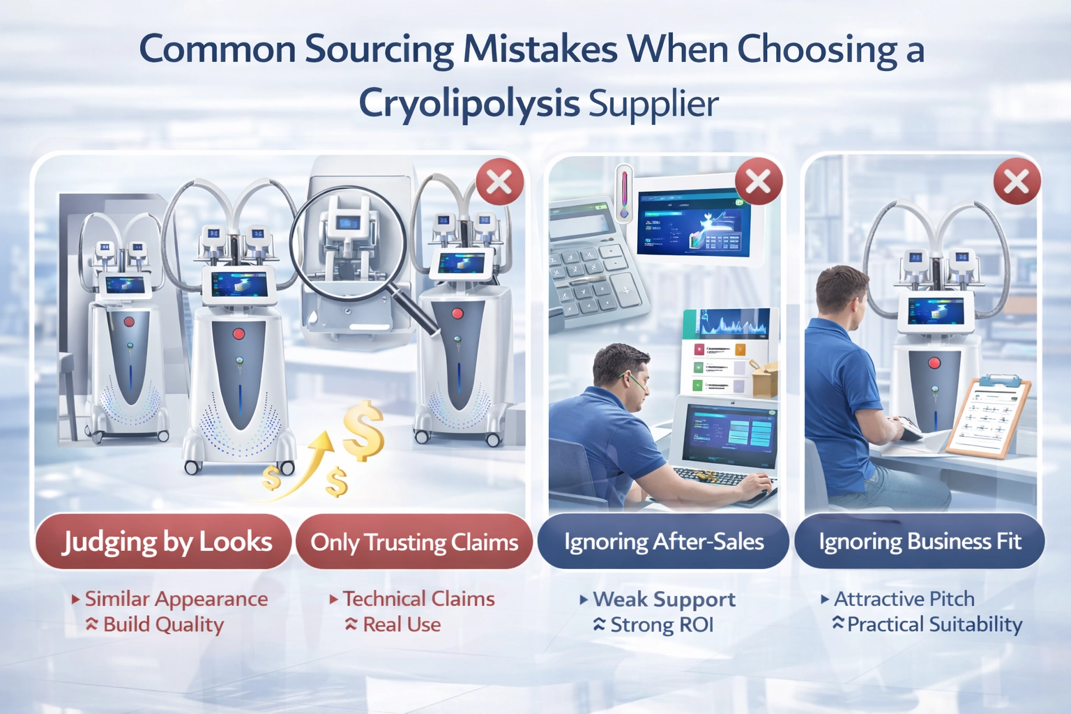 Common Sourcing Mistakes When Choosing a Cryolipolysis Supplier - HUIMAIN