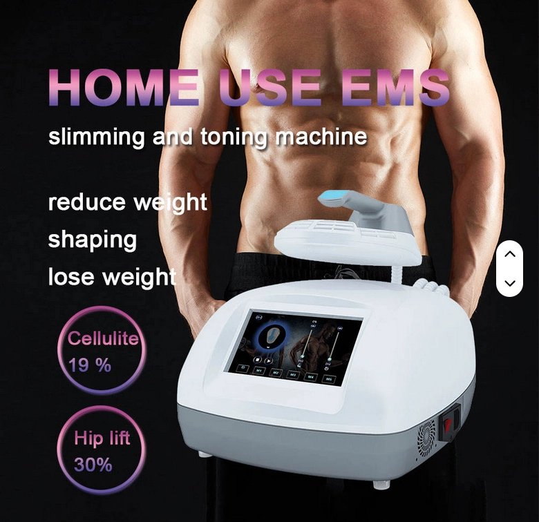 Compact EMS body shaping equipment with touchscreen interface - HUIMAIN