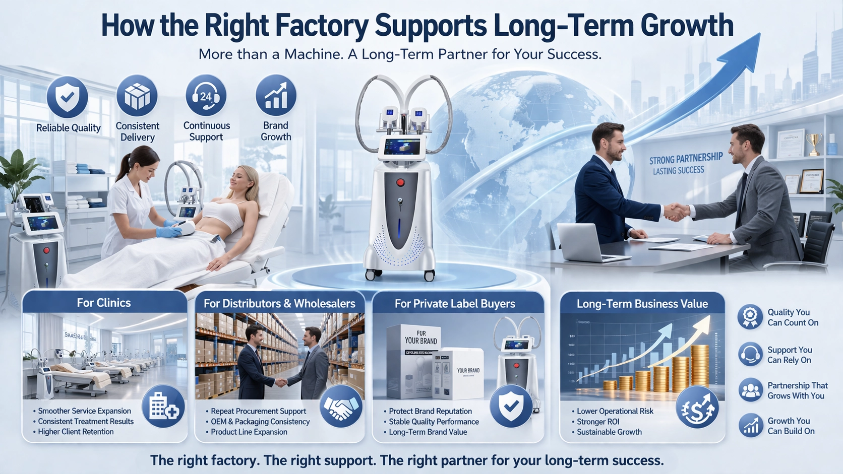 Cryolipolysis Machine How the Right Factory Supports Long-Term Growth - HUIMAIN
