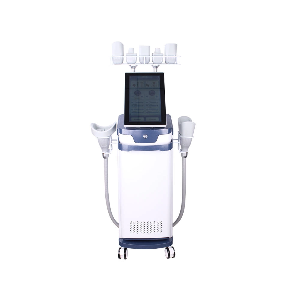 Professional body contouring machine with touch screen interface and various applicator attachments. - HUIMAIN