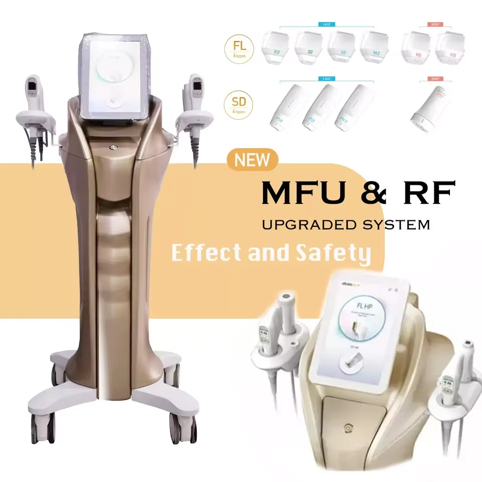 MFU & RF upgraded system for skin treatments.