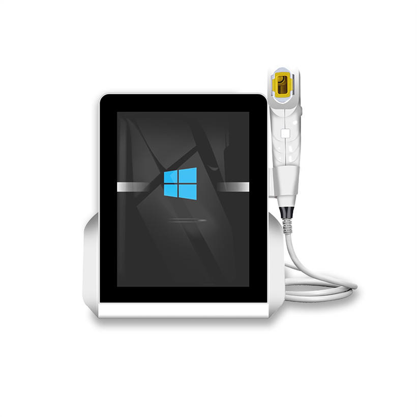 Aesthetic laser hair removal machine with a touchscreen display showing the Windows logo.