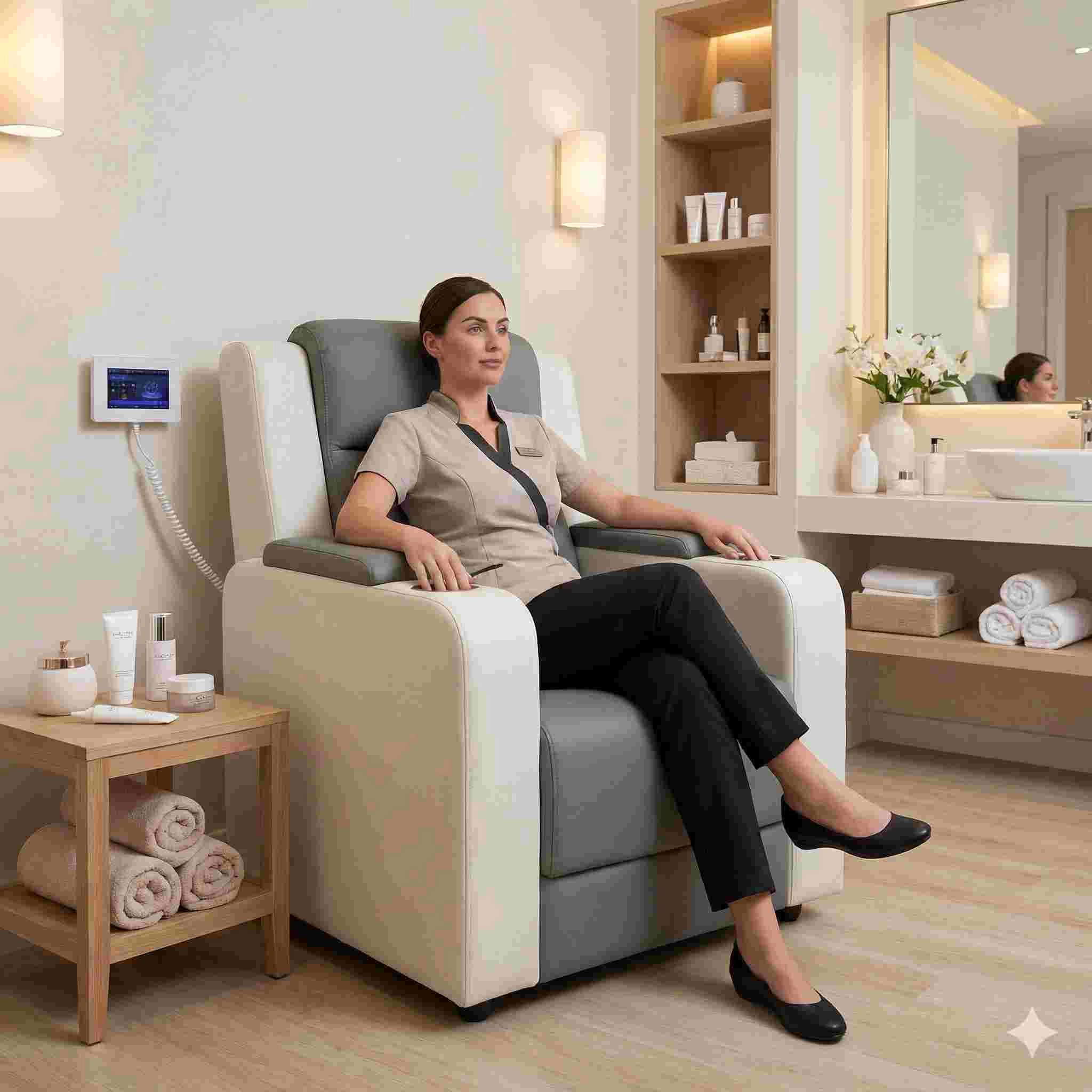 Woman using pelvic floor machine. Pelvic floor machine wholesale. - HUIMAIN