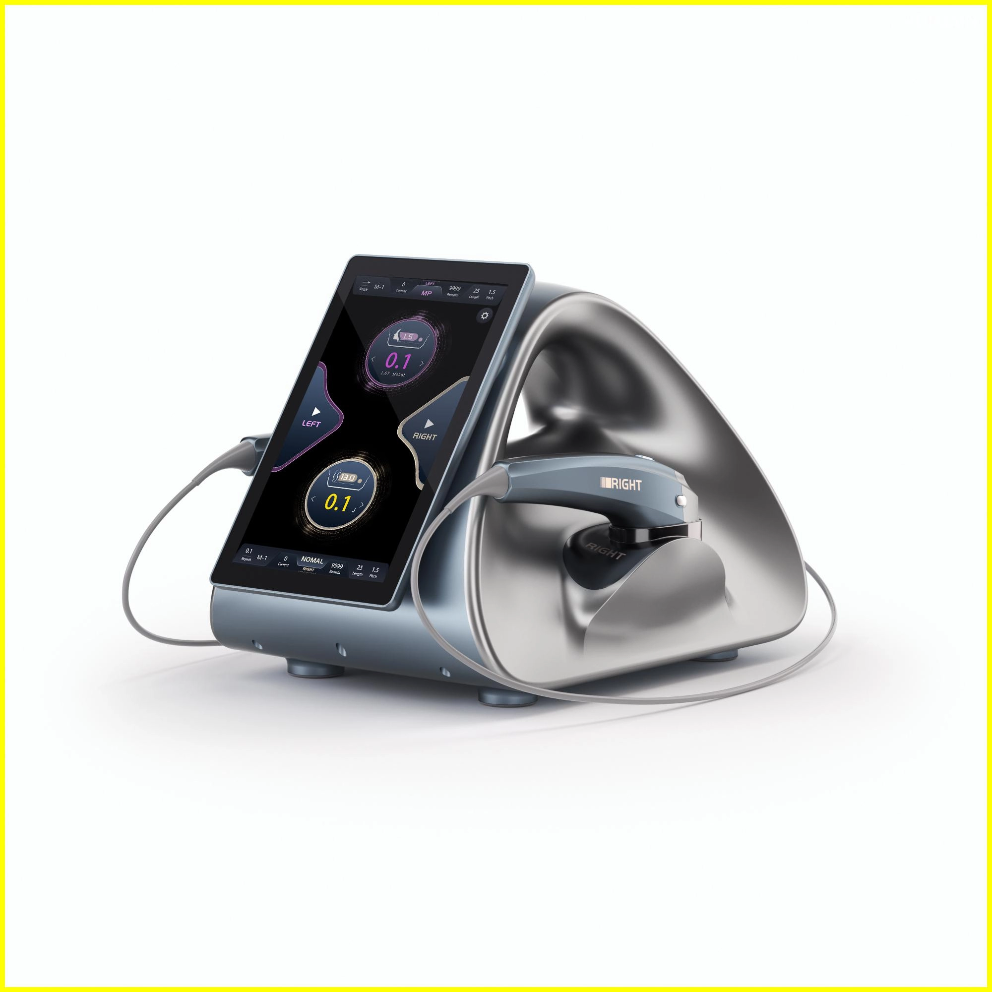 Radiofrequency facial device with touch screen and hand piece. - HUIMAIN