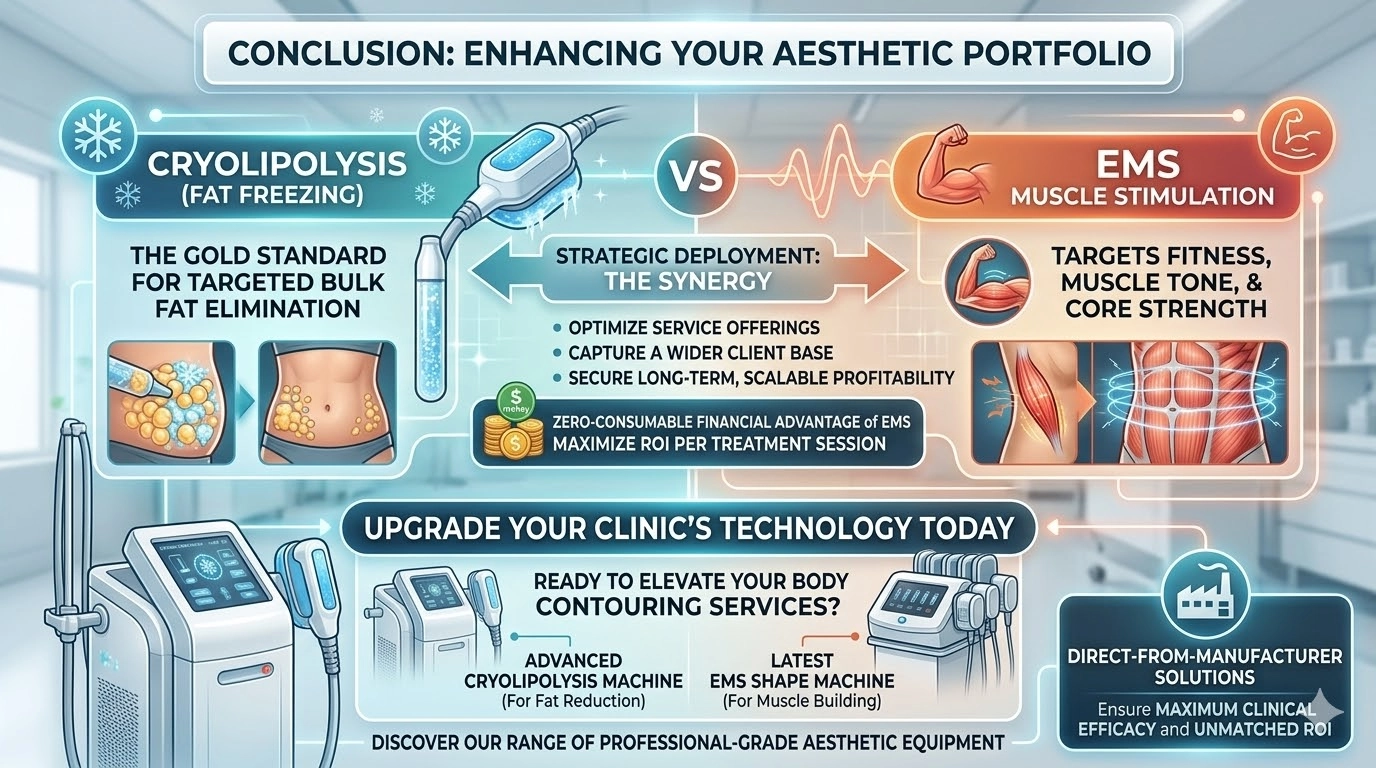 Mejora tu portafolio estético: Escultura corporal con EMS y criolipólisis - HUIMAIN