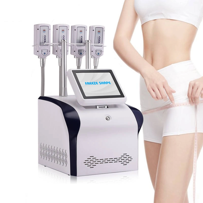 Máquina de congelación de grasa por criolipólisis Freeze Shape con mujer midiendo su cintura - HUIMAIN