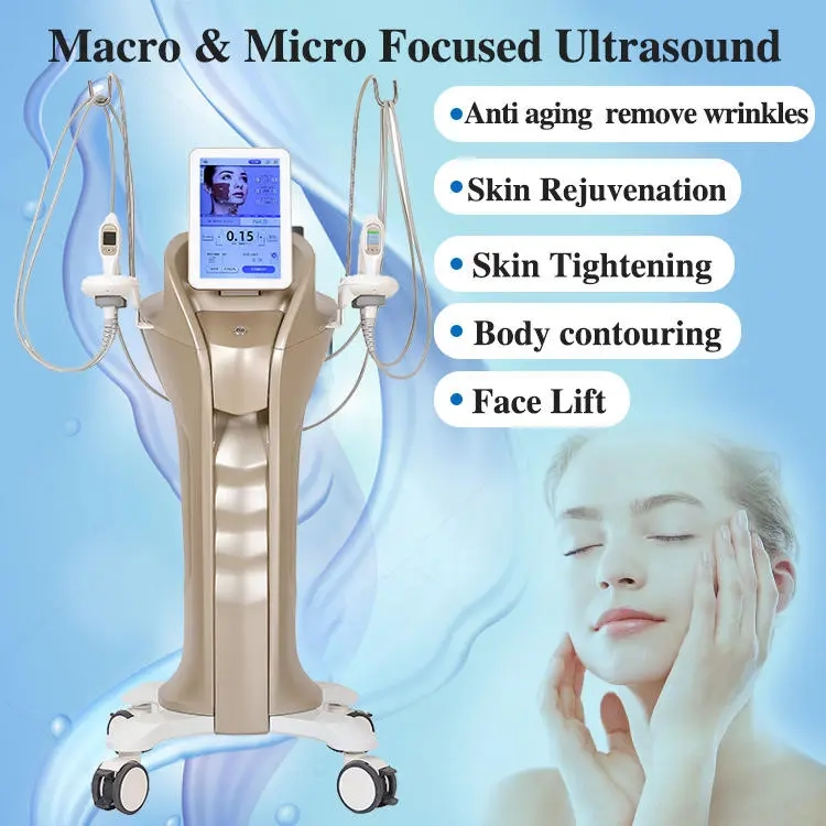 Macro and Micro Focused Ultrasound machine for anti-aging and skin rejuvenation treatments. - HUIMAIN