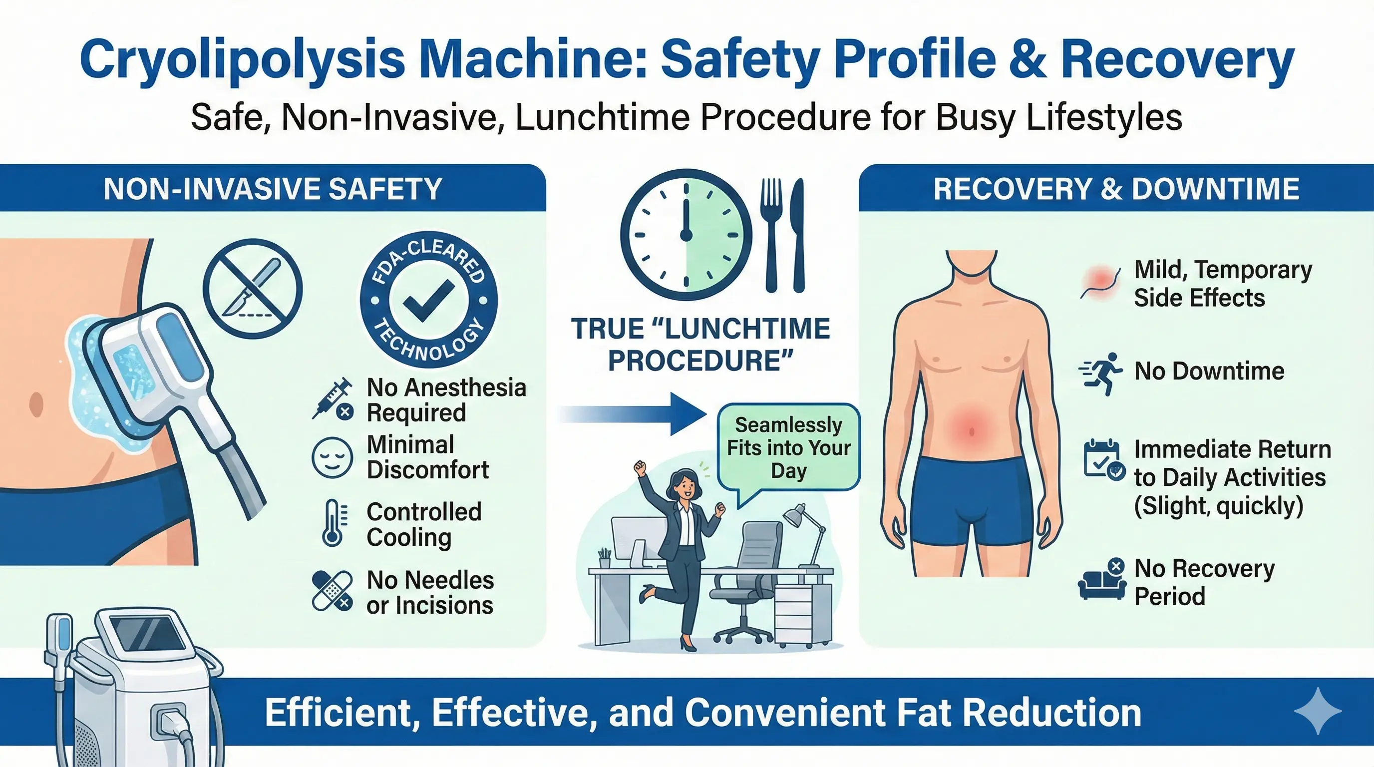 Cryolipolysis Machine-Safety Profile & Recovery - HUIMAIN