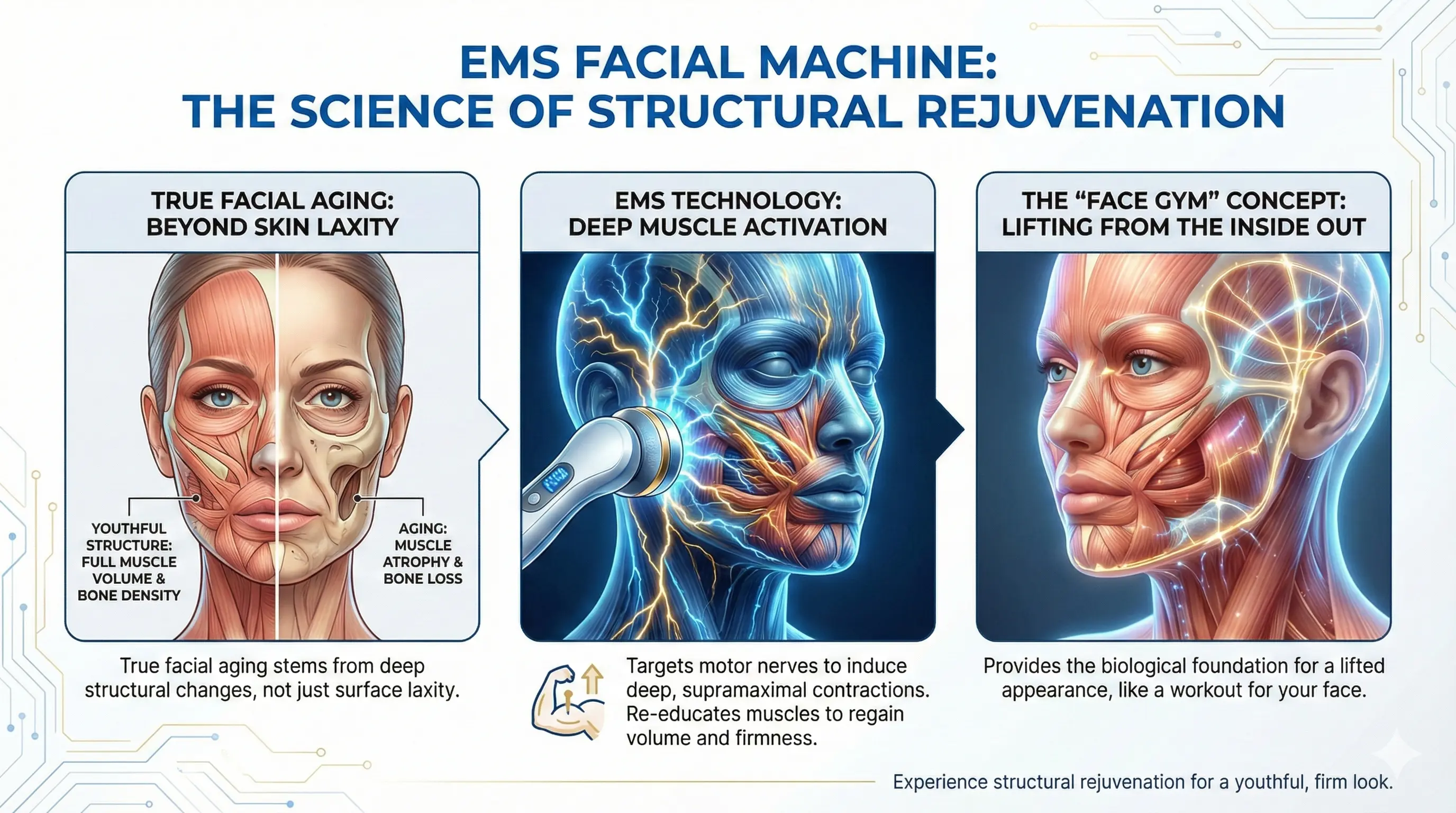 EMS Facial Machine The Science of Structural Rejuvenation - HUIMAIN