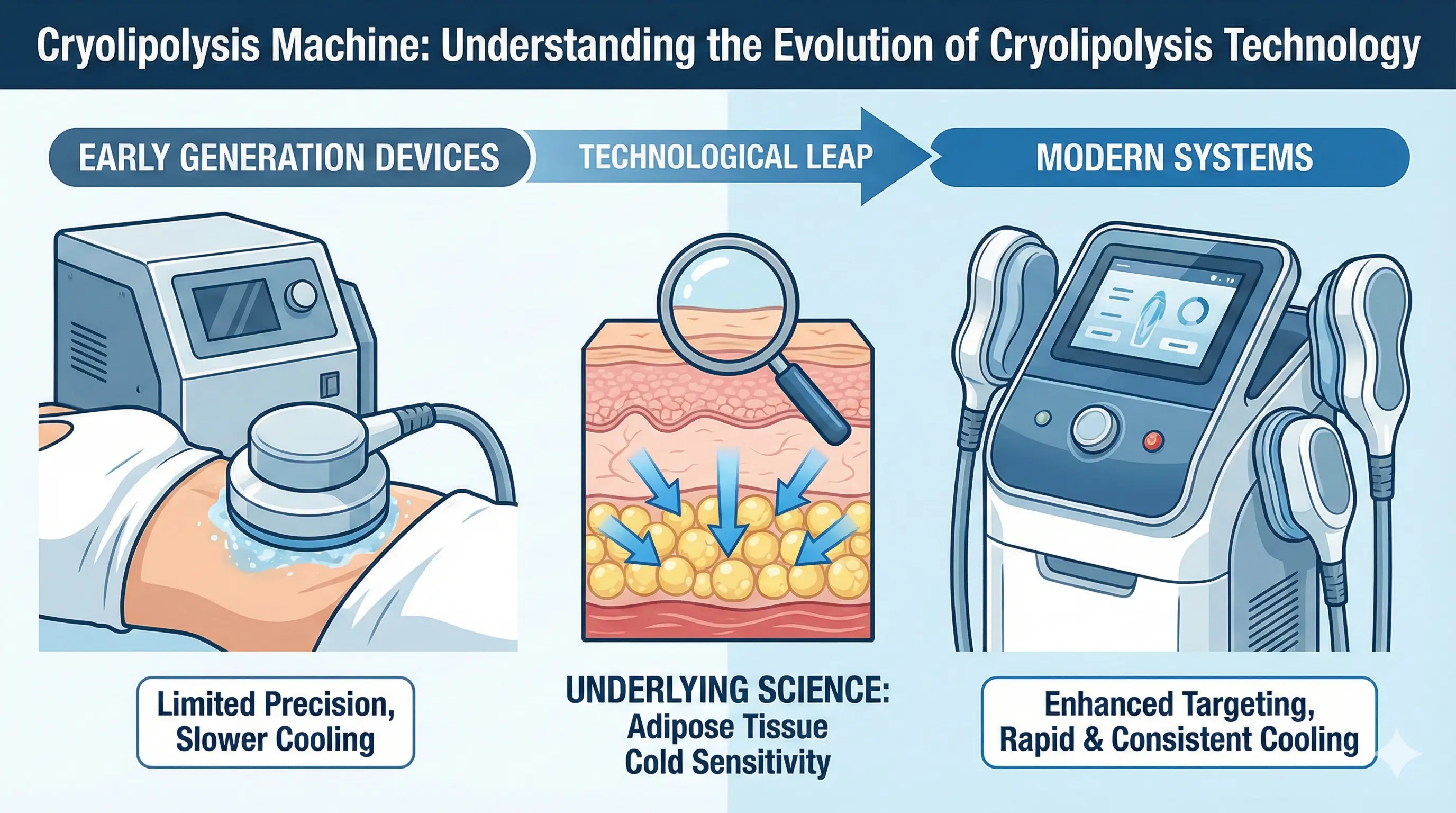 Cryolipolysis Machine- Understanding the Evolution of Cryolipolysis Technology