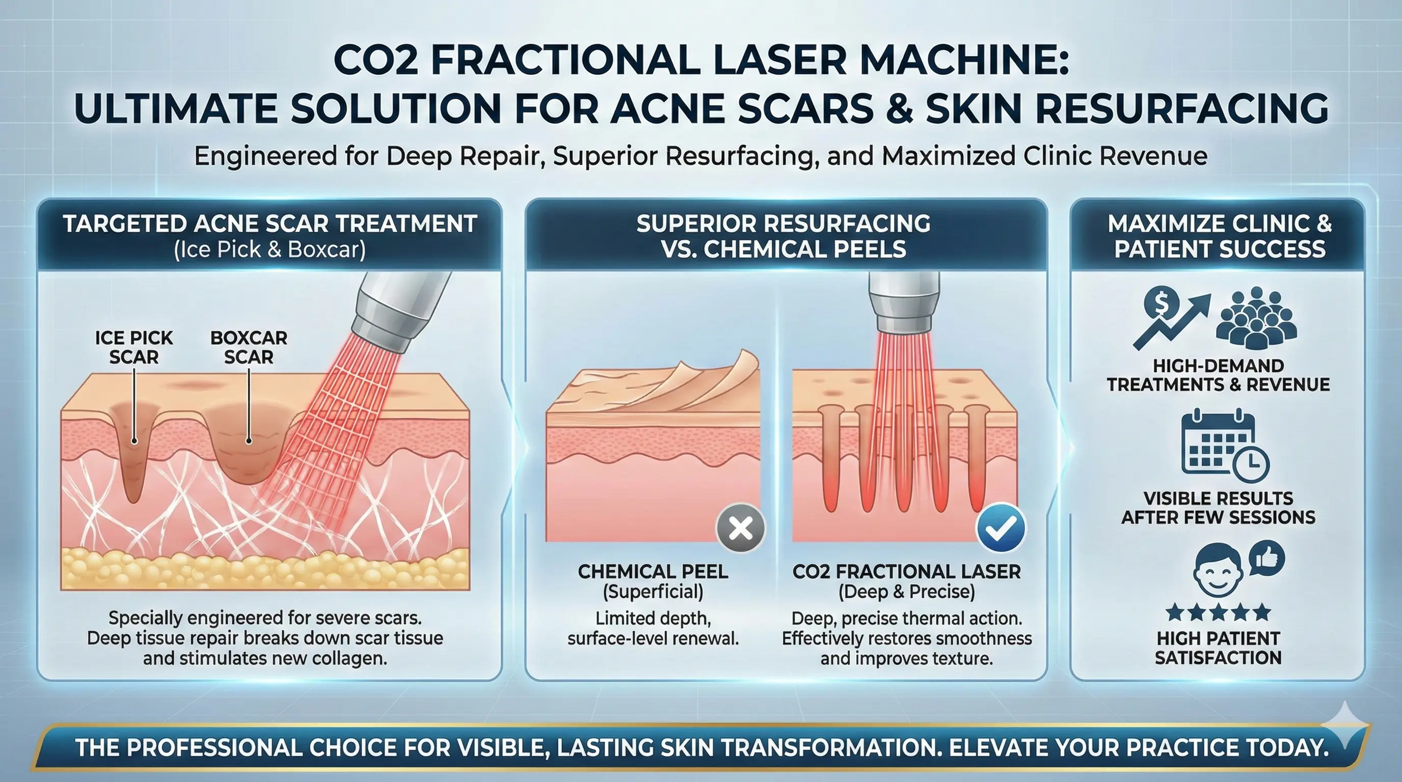 Láser fraccional de CO2: la solución definitiva para cicatrices de acné y rejuvenecimiento de la piel - HUIMAIN