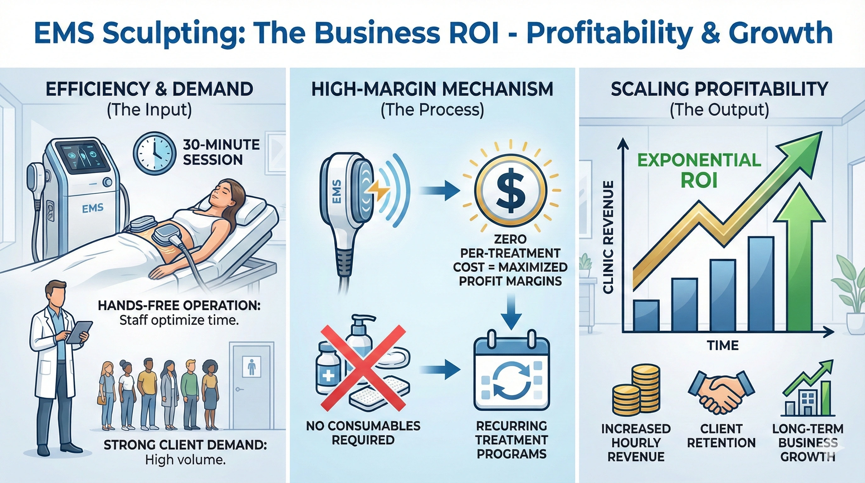 Escultura EMS - El ROI empresarial: Rentabilidad y crecimiento - HUIMAIN