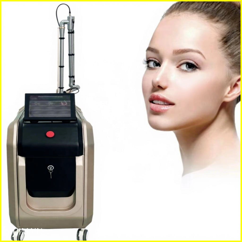 Woman's face next to a fractional CO2 laser machine. - HUIMAIN
